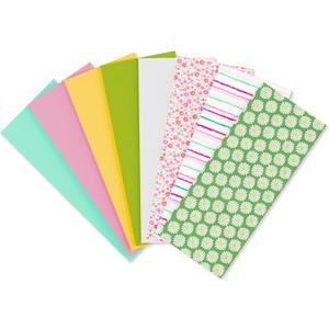 American Greetings 125 Sheet 20 in. x 20 in. Bulk Multicolor and Floral Tissue Paper for Gift Bags, Crafts, Birthday, Wedding, Bridal Shower, Baby Shower (Floral & Stripes)