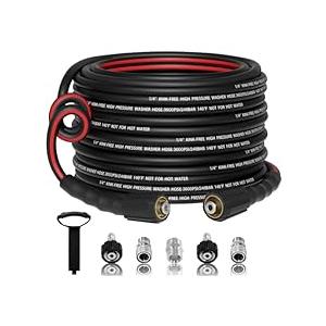 Flexible 1/4 Pressure Washer Hose 50FT,3600PSI