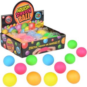Rhode Island Novelty Squish and Stretch Mini Gummi Ball 1.75" 12 Pcs/Display Box Rhode Island Novelty Squish and Stretch Mini Gummi Ball 1.75" 12 Pcs/Display Box