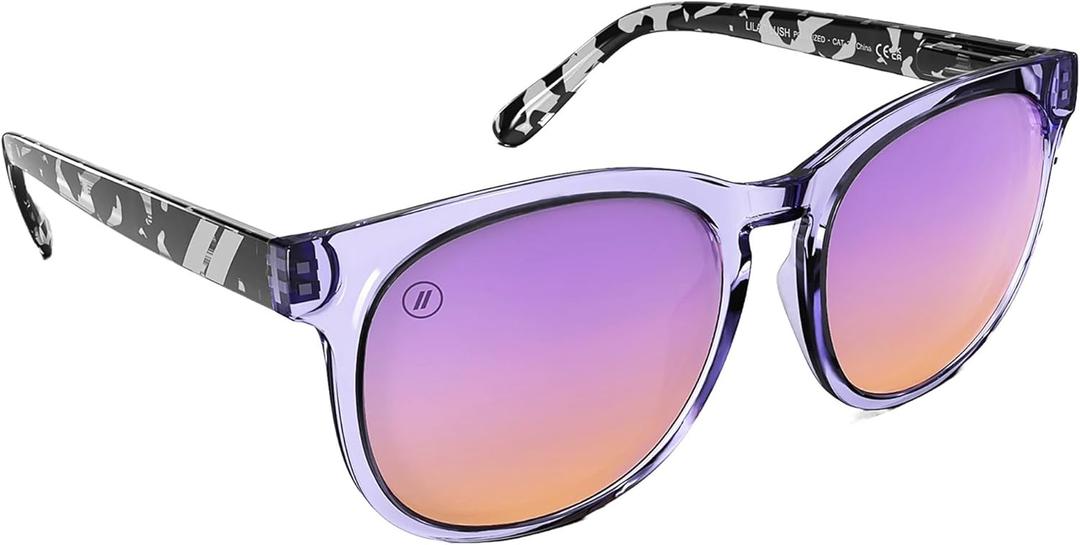 Blenders Eyewear H Series  Polarized Sunglasses  Round Cat Eye, Spring Loaded Hinge  100% UV Protection  For Women