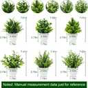 Yoratee Artificial Plant 6PCS Small Fake Plant Greenery Potted Plant Cute Indoor Faux Plant Houes Office Table Desk Bathroom Decor Plants