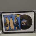 ccdcc 16.5x25 Vinyl Record Display Frame 1 Pack, Black Wooden Album Record Frame with Mats and Tempered Glass Cover for 12 By 12 Inch LP Record Cover