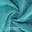 decorUhome Soft Chenille Throw Pillow Covers 22x22 Set of 2 Turquoise
