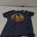 Retro Rollercoaster I Roller Coaster T-Shirt (Small, Heather Blue)
