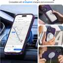 Magnetic for iPhone 16 Case, [Compatible with MagSafe][Military-Grade Drop Protection][Anti-Yellowing] Shockproof Protective Translucent Matte Cover for iPhone 16 Phone Case,Deep Purple