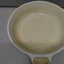 SENSARTE Nonstick Frying Pan Skillets, White Ceramic Coating Omelette Pans, Healthy Cookware Chef's Pan, Free of PTFE & PFAS (8+10 Inch)