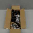 Black Curtain Rods for Windows 48 to 84 Inches Adjustable Heavy Duty 1" Diameter Window Curtain Rod with Decorative Finials for Outdoor Farmhouse Bedroom Kitchen Living Room