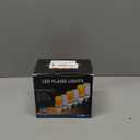 Smaller LED Flame Light Bulbs,4 Modes Flickering Halloween Light Bulbs for Outdoor Decoration with Gravity Sensor,E26 Base Fire Effect Light Bulb for Halloween Decor (Yellow-6Pack)