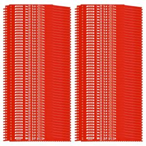 100 Pack 9 Inch 8/14TPI Reciprocating Saw Blades for Wood and Nail-Embedded Wood Demolition, Metal Cutting for 1/8-3/8 Medium Metals and PVC Pallets etc.- Compatible with Diablo Bi-Metal Blades