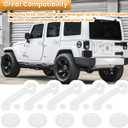 E-cowlboy Door Handle Cover Inserts+Tailgate Handle Cover+Recess Guard for 2007-2018 Jeep Wrangler JK JKU Sports Sahara Freedom Rubicon Unlimited Exterior Accessories (White 15PCS)