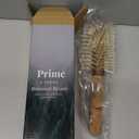 TRENFI Boar Bristle Round Hair Brush — Lightweight Cork Handle, Blonde Boar and Nylon Bristles, 2.75 Inch Blow Out Barrel, Fine to Medium Hair Blowout for Women