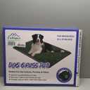 Reusable Pet Grass Potty w/ 2-Pack Replaceable Artificial Grass Quick Absorbent Indoor Portable Pet Training Patio Potty Washable Pee Pad Box Toliet (Medium-20x25In)