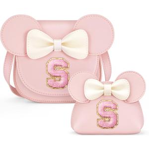 3 x Toddler Purse Gifts for Girls, Little Girl Purse Kids Wallet Crossbody Bag, Birthday Gifts for 3 4 5 6 7 8 Year Old Girl (S, Pink)