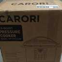 1200W 12-in-1 Electric Pressure Cooker 8Qt, Stainless Steel Pressure Cooker, Slow Cook Rice Cooker Steamer Saut, Yogurt Maker, Warmer & Sterilizer with Recipe, Safer Venting Design, Black