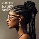 miyya Blue Light Glasses for Women & Men Oversized UV & Blue Light Blocker Chunky Frames, Stylish Eyewear Accessories