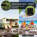 MontVoo Outdoor Rug 8x10 Waterproof Patio Rug-Outdoor Carpet Mat Reversible Plastic Straw Outside Outdoor Rug for RV Camping Picnic Beach Balcony Backyard Pool Deck Farmhouse Floral Beige Brown