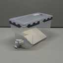 Plastic Drink Dispenser With Spigots, Drink Dispenser For Fridge, Beverage Dispenser With Spigot, 3.5L Iced Lemonade Container For Famaily Party Daily Use (Gray)