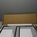 SENIG Small Brown Rectangle Wood and Metal Coffee Table with Storage Shelf for Small Living Rooms (31.5in)