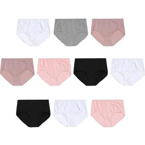 Hanes Women's Lightweight Mesh Briefs 10-Pack, Brief Underwear for Women, Cool Mesh Panties (7, 10 Pack - Assorted 1)