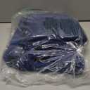 Amazon Basics 6-Piece Fade-Resistant 100% Cotton Towel Set, Soft and Absorbent, 2 Bath Towels, 2 Hand Towels, 2 Washcloths, Navy Blue