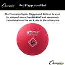 Champion Sports Playground Ball Durable High-Bounce Ball, Sizes 5", 6", 7", 10", 13" & 16" for Gym, Recess & Play