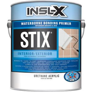 INSL-X SXA11009A-01 Stix Acrylic Waterborne Bonding Primer, 1 Gallon, White, 128 Fl Oz