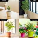 5mm Thick Felt Mulch Tree Ring Mat - Cat & Dog Resistant Plant Protector with Ground Stakes, Indoor/Outdoor Waterproof Weed Barrier for Potted Plants -12.6in(12pcs*Tree Ring+48pcs* Stakes)