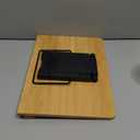 wishacc Bamboo Book Stand, Adjustable Book Holder Tray and Page Paper Clips-Cookbook Reading Desk Portable Stable Hard-Wearing Lightweight Bookstand-Textbooks Books