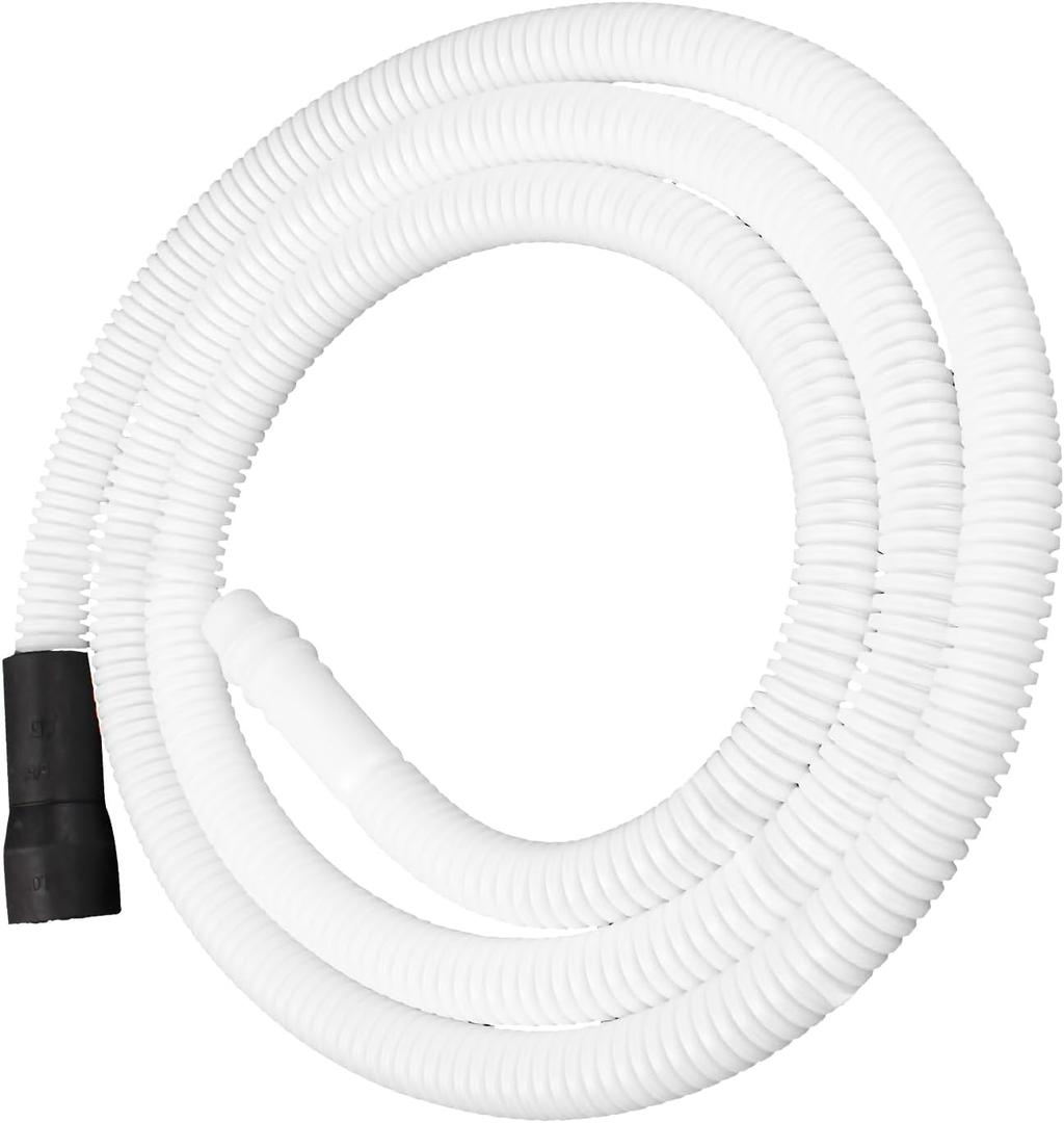 8269144A Dishwasher Drain Hose Extension Compatible with Kenmore Whirlpool Amana Crosley Estate Inglis Roper Dishwasher 6 1/2 ft White Accessory Replaces 1489097 8269144 AH2358130 EA2358130 PS2358130