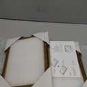 5x7 Picture Frame with Real Glass, Ornate Vintage 5 x 7 Photo Frames for Wall Decor or Tabletop Display, Gold, 2 Pack