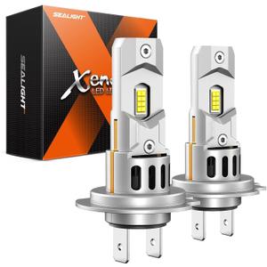 SEALIGHT H7 Led Bulbs, 64,000LM 900% Brightness H7 Light Bulbs, 6500K Cool White Bulbs with 15000RPM Fan, Plug and Play ATV/UTV, 10-Year Extended Lifespan, Pack of 2