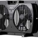 COMFORT ZONE Reversible Twin Window Fan with 3-Speeds & Expandable Width
Draw Cool Air In or Manually Reverse to Pull Warm Stale Air Out, Removeable Bug Screen, ETL Certified for Home and Kitchen