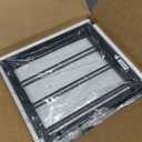 Locker Organizer Shelf School, Adjustable Width and Height, Stackable Metal Locker Storage Organization, Ideal Locker Fits Standard Size School, Office, and Gym Lockers, Black