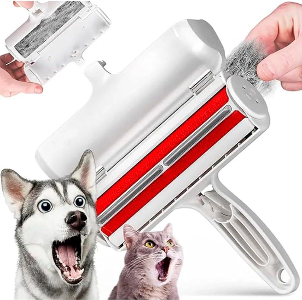 Generic Custom Self-Cleaning Reusable Carpet Cat Fur Remover, Plastic, for Dogs Cats Small Animals, White