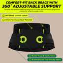 aoFIT Back Brace for Lower Back Pain Relief with 360-Degree Biochemical Hug Support, Back Support Belt for Men and Women, Soft Breathable Fabric Lumbar Support for Herniated Disc, Sciatica 3XL