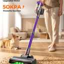 Cordless Vacuum Cleaner for Home, 600W/50KPa Powerful Suction, 60Mins Self-Standing Stick Vacuum with Anti-Tangle Brush & LED Display, Lightweight Handheld Vacuum for Pet Hair, Carpets & Hard Floors