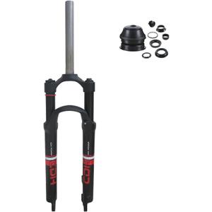 CDHPOWER 26" Suspension Fork, Single Shoulder 28.6mm Straight Tube Ultralight Aluminum Alloy Disc Brake (1-1/8" Headset included)