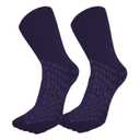 HCS XL Non-Slip Hospital Socks with Grips for Women & Men (6 Pairs) - 360 All-Around Tread Non-Slip Sock for Elderly/Seniors - Hospital Grip Socks, Fall Risk Patient Slippers (Navy, XL)