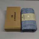 a moment Blue Chenille Throw Pillow Covers 22x22 Inch Pack of 2 Modern Decorative Throw Pillow Covers Farmhouse Cross Covers Home Decor for Sofa Bedroom Living Room