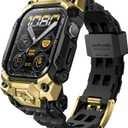 SUPCASE for Apple Watch 11/10 46mm Case with Band (Unicorn Beetle Ore), [Anti-Scratch] [Military-Grade Protection] Rugged Sport Men Bumper Case Cover with Adjustable Strap Band for iWatch 11/10 46mm, Gold