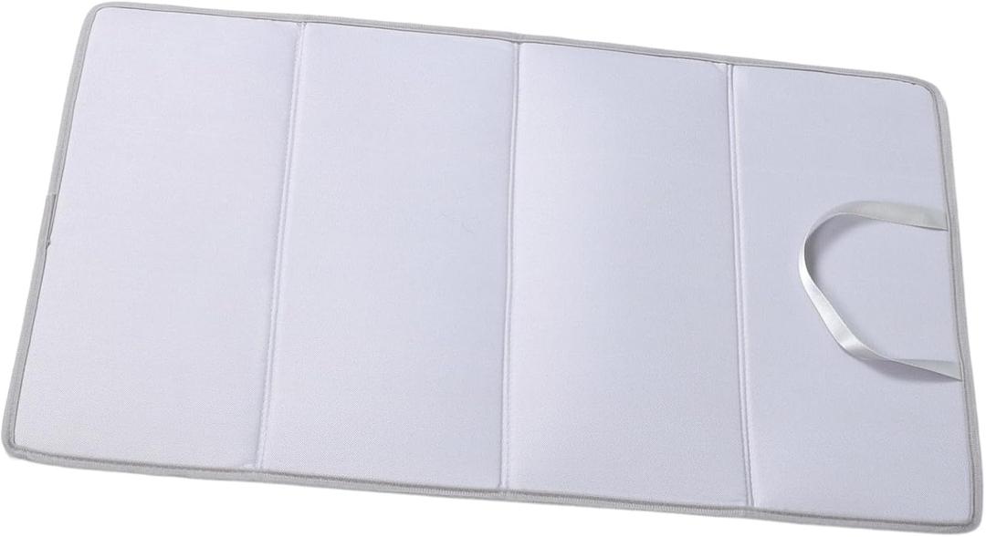 Foldable Portable Ironing Pad for Table Top with Heat-Resistant Insulation Stable Design for Travel and Home Use Space-Saving Ironing Board Mat in Grey