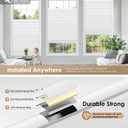 LazBlinds No Tools No Drill Cordless Cellular Shades, Blackout Light Blocking Honeycomb Shades for Home, Thermal Insulation Blinds for Windows, 21" W x 36" H, White