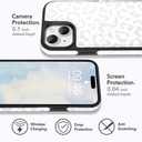 MOWIME Compatible with iPhone Air Wallet Case with Card Holder (2 Cards), Cheetah Print Shockproof Soft TPU Protective Cover Women Girls, Leopard Case for iPhone Air 6.5 Inch, White