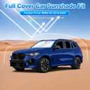 T TGBROS Windshield Sun Shade for BMW X5 2019 2020 2021 2022 2023 2024 2025 Car Window Shades Thicken UV Block and Blackout Privacy Foldable Sunshades 10PCS Accessories Keep Cool Sun Visor Covers