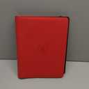 Premium 9 Pocket Card Binder for 540 Cards, Fabmaker PU Cover Trading Card Binder, Sturdy Card Collection Album, Sleek Card Holder Folders for Game Cards & Sports Cards, Red