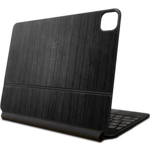 Skin Compatible with Apple Magic Keyboard for iPad Pro 13inch (M4) 2024 - Black Wood - Premium 3M Vinyl Protective Wrap Decal Cover - Easy to Apply | Crafted in The USA by MightySkins