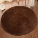 Plush Round Rug Soft Indoor Modern Area Rugs Yoga Mat for Children Bedroom Home Decor Nursery Coffee 4.3 Feet