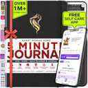 ADHD Planner for Adults - 5 Minute Gratitude & Manifestation Journal | 90-Day Undated Daily Planner for Positivity, Affirmations & Self Care | Guided Mindfulness, Reflection | Vision Board + Stickers (Black)