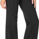 Tapata Women Dress Pants 28"/30"/32"/34" High Waist Stretchy Bootcut Pants Tall, Petite, Regular for Office Business Casual (X-Large/28" Inseam, Black)