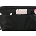 Lckaey Purse organizer insert for neverfull handbag is compatible with more similar brands of tote bag-nylon organizer 3055black-XS